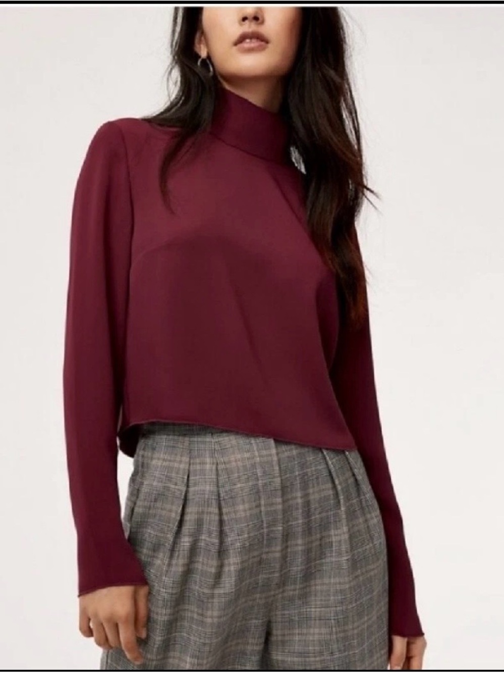 Aritizia Babaton High Neck Blouse